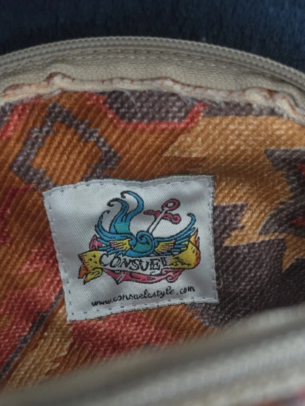 CONSUELA Vintage Original Cosmetic  Pouch Southwestern Design